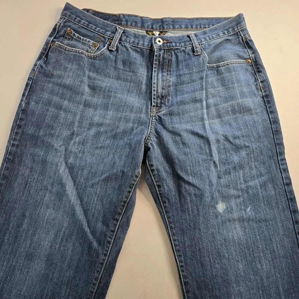 Lucky Brand Jeans Men's 36 x 30 Blue Medium Wash Regular Inseam Straight